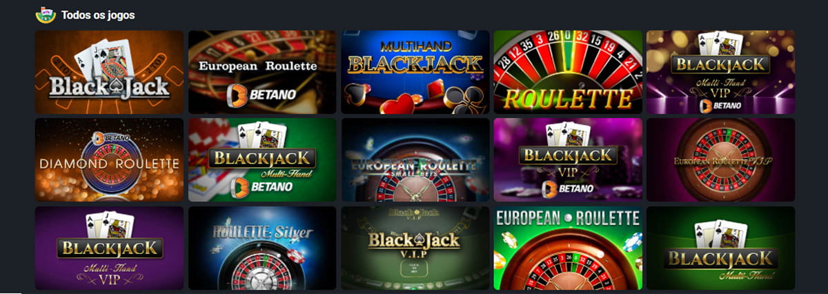 Cosmo Casino table games offer