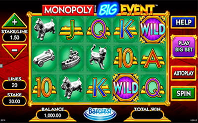 Caca-nickel Monopoly SG Interactive Jackpot City