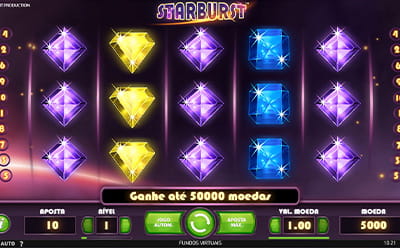 The Starburst Slot from software publisher NetEnt at Ruby Fortune Casino in New Zealand