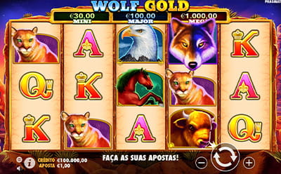 The Wolf Gold Slot from Pragmatic Software publisher at Ruby Fortune Casino in New Zealand