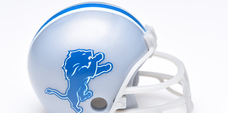 Detroit Lions helmet