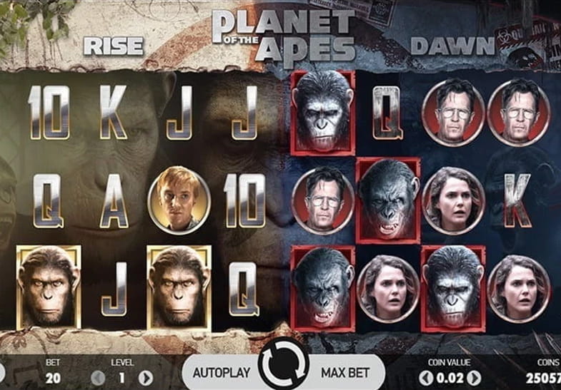 Planet of the Apes slot by NetEnt