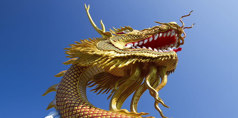 The Dragon is one of the main symbols of luck in China
