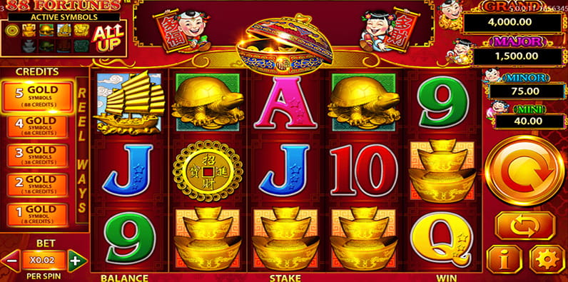 Online Slot 88 Fortunes from publisher SG Interactive