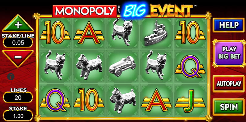 Monopoly Big Event online Slot by SG Interactive