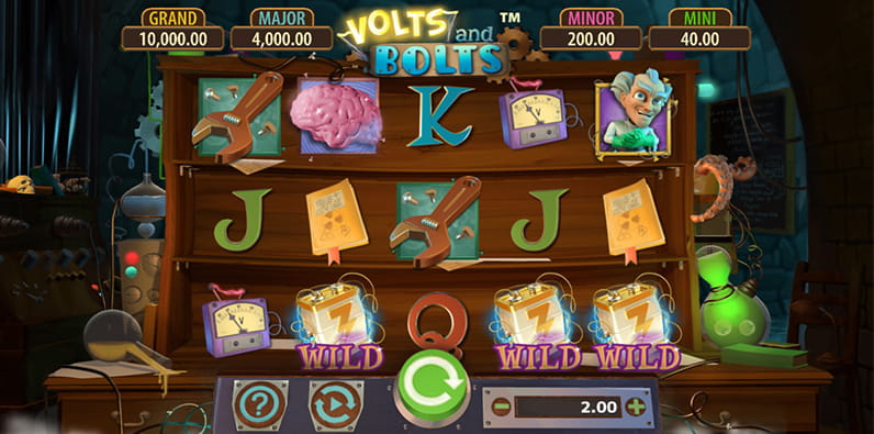 Online Slot Volts and Bolts from publisher SG Interactive