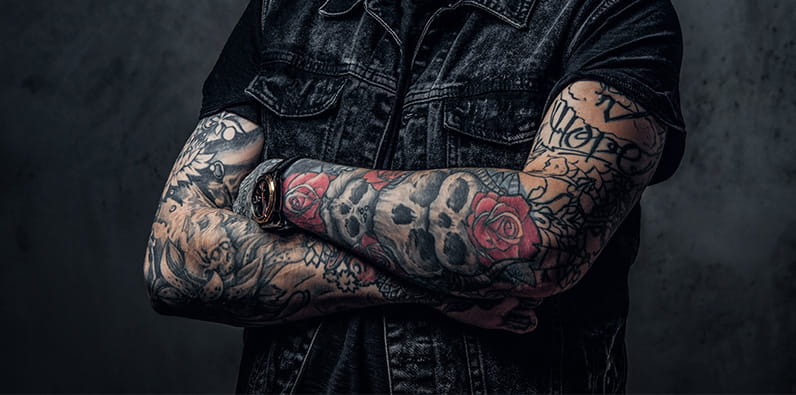 Tattoos as a way to identify gangs