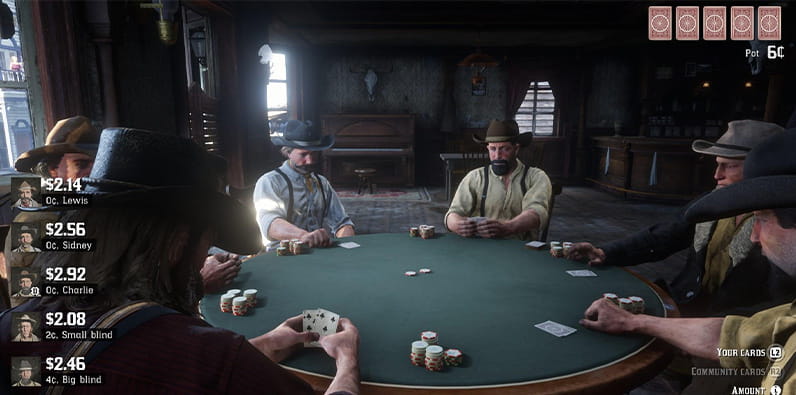 Red Dead Redemption 2 Poker game