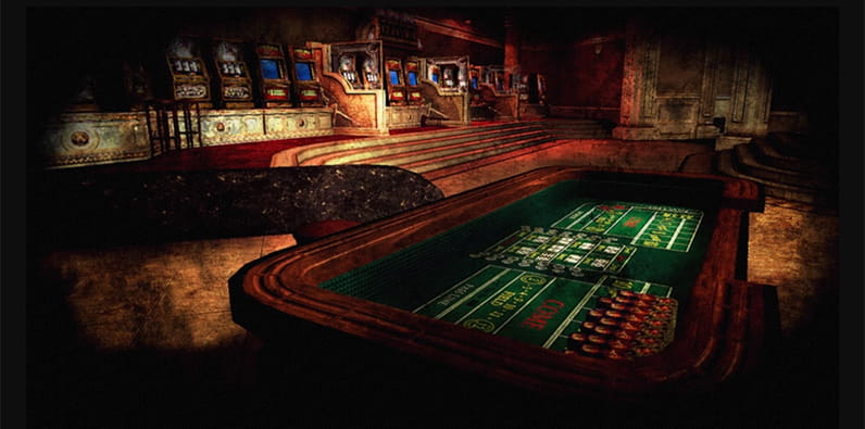 Casino room in the Duke Nukem game series